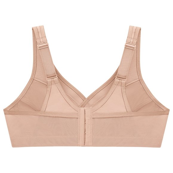 Set of 3! 50B Magic Lift Bra (COTTON-BLEND) Wireless (Active-Support) Nude NEW - Picture 2 of 16